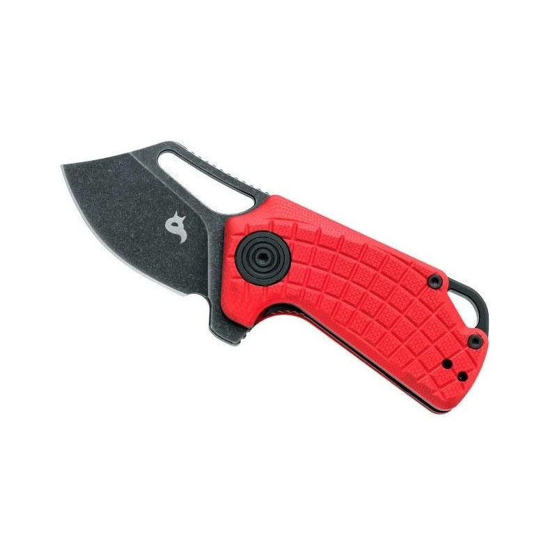Couteau BlackFox Puck G10 Rouge Blackwash 3 Couteau BlackFox Puck G10 Rouge Blackwash