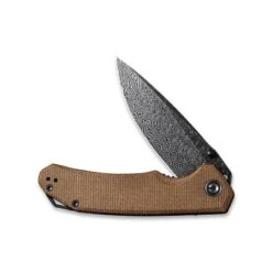 Couteau Civivi Brazen Micarta Brun Damas -Le Tranchant Soldes Magasin couteau civivi brazen micarta brun damas 2