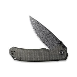 Couteau Civivi Brazen Micarta Vert Foncé Damas -Le Tranchant Soldes Magasin couteau civivi brazen micarta vert fonce damas 2