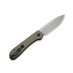 Couteau Civivi Button Lock Elementum Micarta Vert Foncé -Le Tranchant Soldes Magasin couteau civivi button lock elementum micarta vert fonce 1