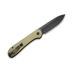 Couteau Civivi Button Lock Elementum Micarta Vert Olive -Le Tranchant Soldes Magasin couteau civivi button lock elementum micarta vert olive 1