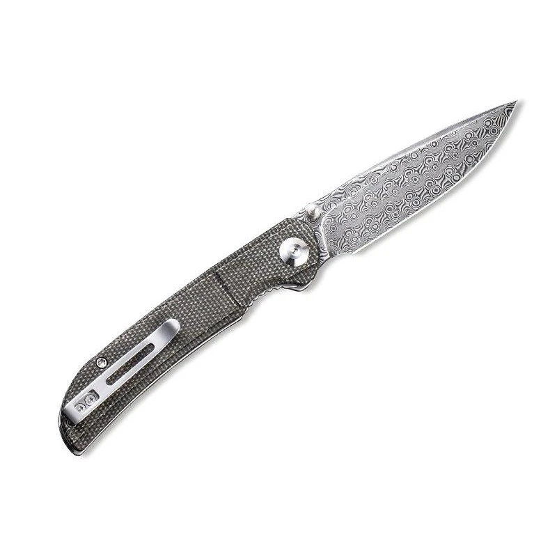 Couteau Civivi Imperium Micarta Vert Foncé Damas 4 Couteau Civivi Imperium Micarta Vert Foncé Damas – Image 2