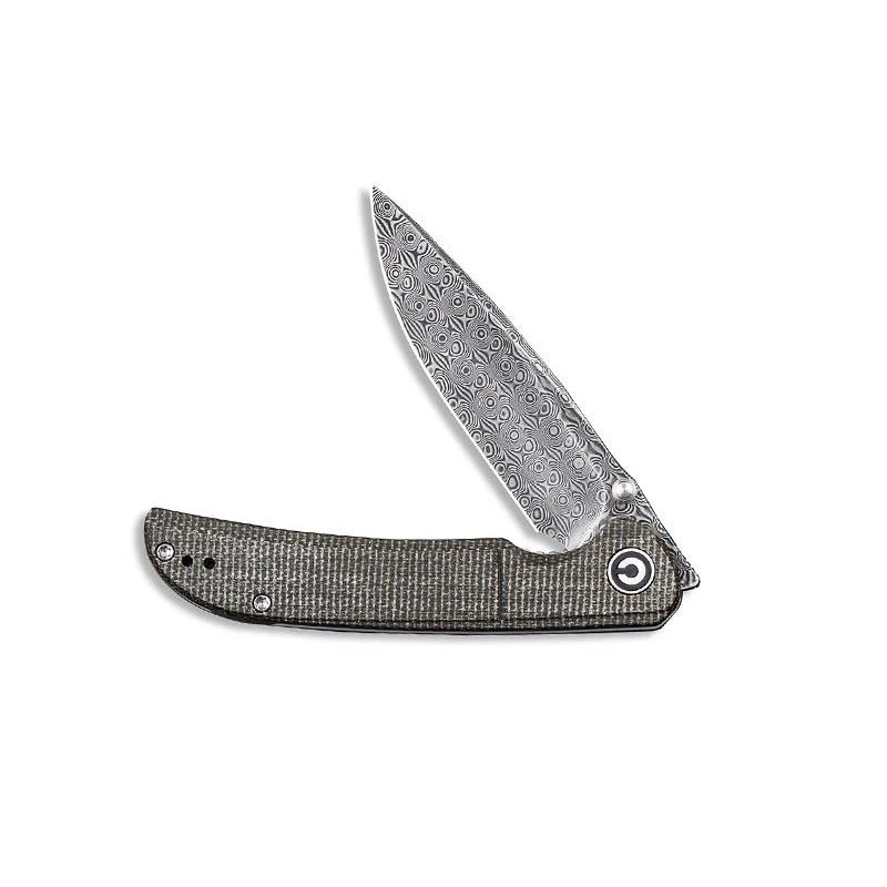 Couteau Civivi Imperium Micarta Vert Foncé Damas 5 Couteau Civivi Imperium Micarta Vert Foncé Damas – Image 3