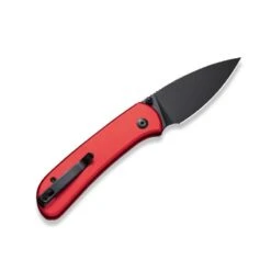 Couteau Civivi Qubit Aluminium Rouge Blackwash -Le Tranchant Soldes Magasin couteau civivi qubit aluminium rouge blackwash 1