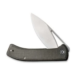 Couteau Civivi Riffle Micarta Vert Foncé -Le Tranchant Soldes Magasin couteau civivi riffle micarta vert fonce 2