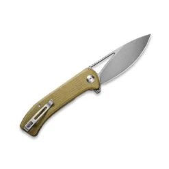 Couteau Civivi Riffle Micarta Vert Olive -Le Tranchant Soldes Magasin couteau civivi riffle micarta vert olive 1