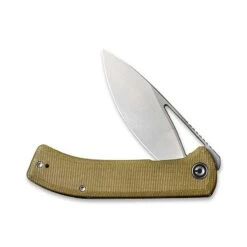 Couteau Civivi Riffle Micarta Vert Olive -Le Tranchant Soldes Magasin couteau civivi riffle micarta vert olive 2