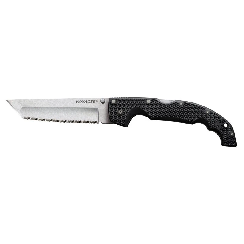 Couteau Cold Steel XL Voyager Tanto Lame Dentée 3 Couteau Cold Steel XL Voyager Tanto Lame Dentée