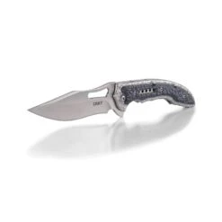 Couteau CRKT Fossil Compact Gris/Noir -Le Tranchant Soldes Magasin couteau crkt fossil compact grisnoir 4