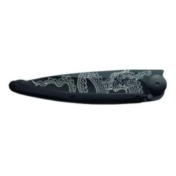 Couteau Deejo Black TATTOO Grenadille - Dragon 5 Couteau Deejo Black TATTOO Grenadille - Dragon -Le Tranchant Soldes Magasin couteau deejo black tattoo grenadille dragon 1