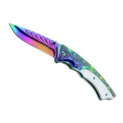 Couteau Herbertz Inox Acrylique Arc-en-ciel