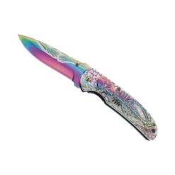 Couteau Herbertz Tout Inox Squelette Arc-en-ciel 12cm