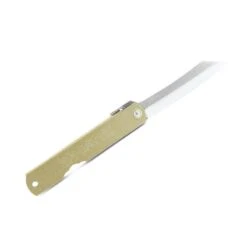 Couteau Higonokami Laiton Doré 10cm Carbone