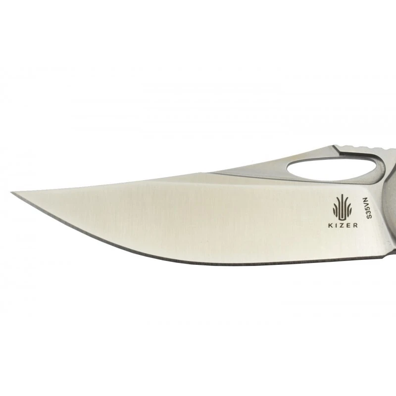 Couteau Kizer Assassin De Elstner Manche Titane Ki3549A1 4 Couteau Kizer Assassin De Elstner Manche Titane Ki3549A1 – Image 2