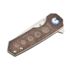 Couteau Kizer Lieb Design Azo Manche Micarta Marron -Le Tranchant Soldes Magasin couteau kizer lieb design azo manche micarta marron 3