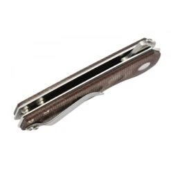 Couteau Kizer Lieb Design Azo Manche Micarta Marron -Le Tranchant Soldes Magasin couteau kizer lieb design azo manche micarta marron 4