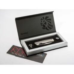 Couteau LionSteel ROK Titanium Gris -Le Tranchant Soldes Magasin couteau lionsteel rok titanium gris 5