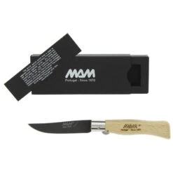 Couteau MAM Lame Pointue Titanium Noir - 731 -Le Tranchant Soldes Magasin couteau mam lame pointue titanium noir 731 3