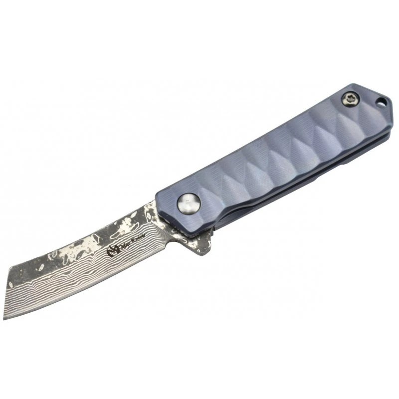 Couteau Max Knives MK153 Lame Damas Manche Titane TC4 3 Couteau Max Knives MK153 Lame Damas Manche Titane TC4