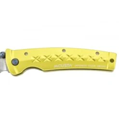 Couteau Mcusta Tsuchi MC-164D Aluminium Jaune Damas -Le Tranchant Soldes Magasin couteau mcusta tsuchi mc 164d aluminium jaune damas 5
