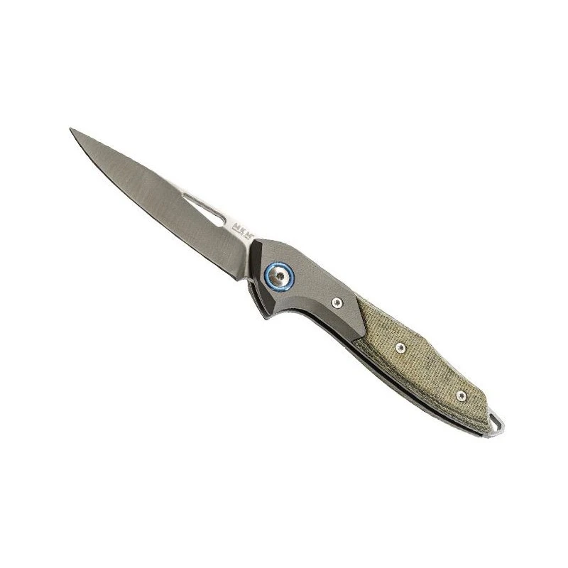 Couteau MKM Cellina Par Mercury Titanium Micarta Vert 3 Couteau MKM Cellina Par Mercury Titanium Micarta Vert