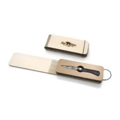 Couteau Old Bear Bois D'ayous Noir Taille M Damas -Le Tranchant Soldes Magasin couteau old bear bois d ayous noir taille m damas 2