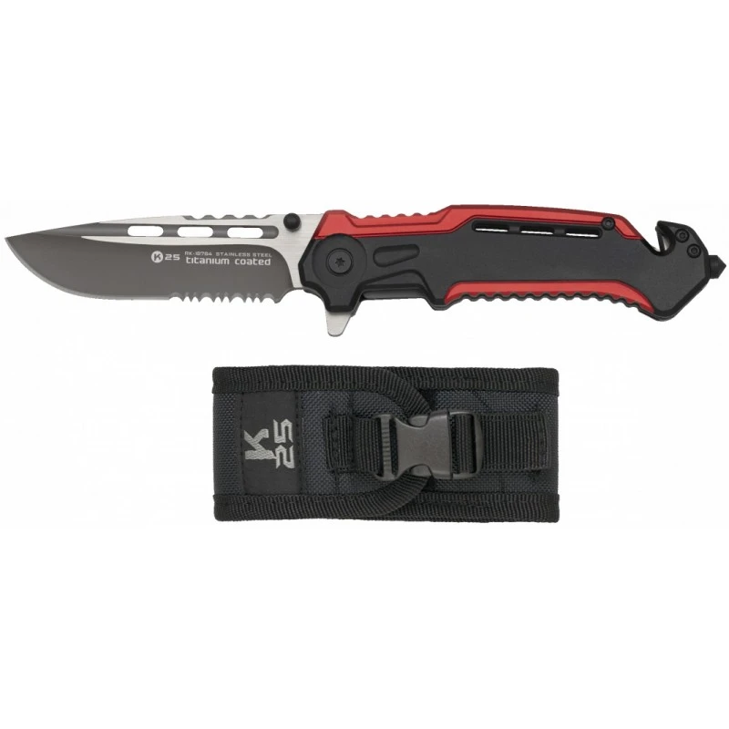 Couteau Pliant K25 Rouge/noir - 18764 3 Couteau Pliant K25 Rouge/noir - 18764