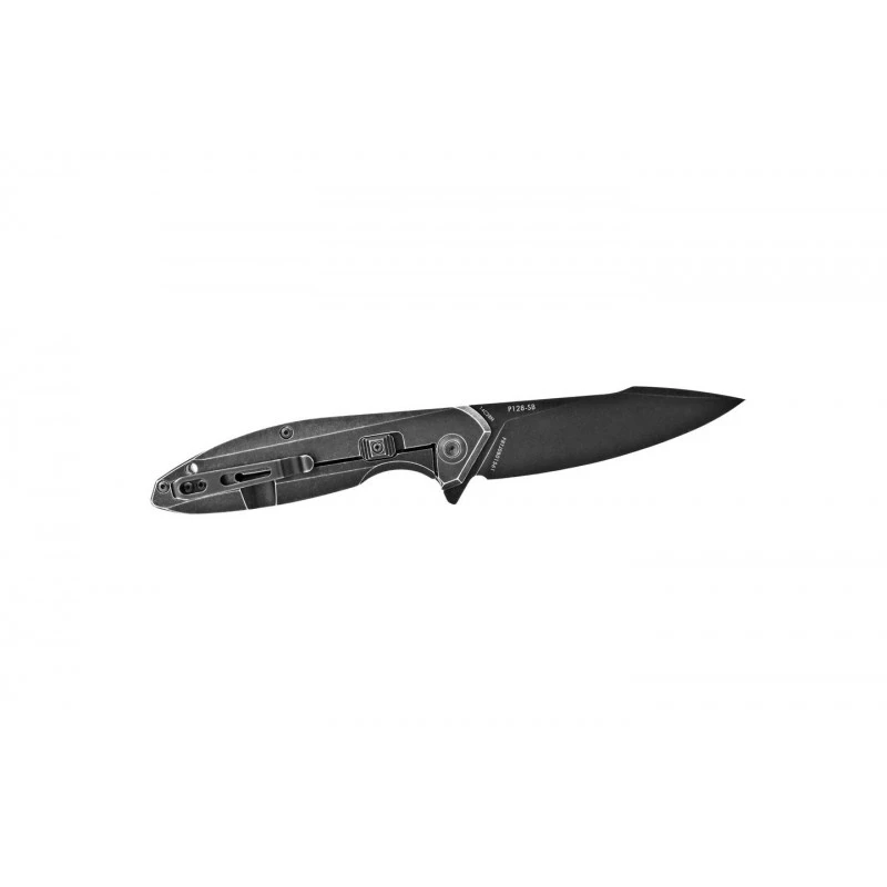 Couteau Ruike P128SB Black Stonewash 4 Couteau Ruike P128SB Black Stonewash â Image 2