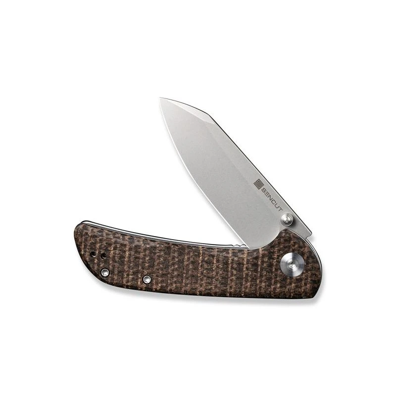 Couteau Sencut Fritch Micarta Marron Stonewashed 6 Couteau Sencut Fritch Micarta Marron Stonewashed – Image 4