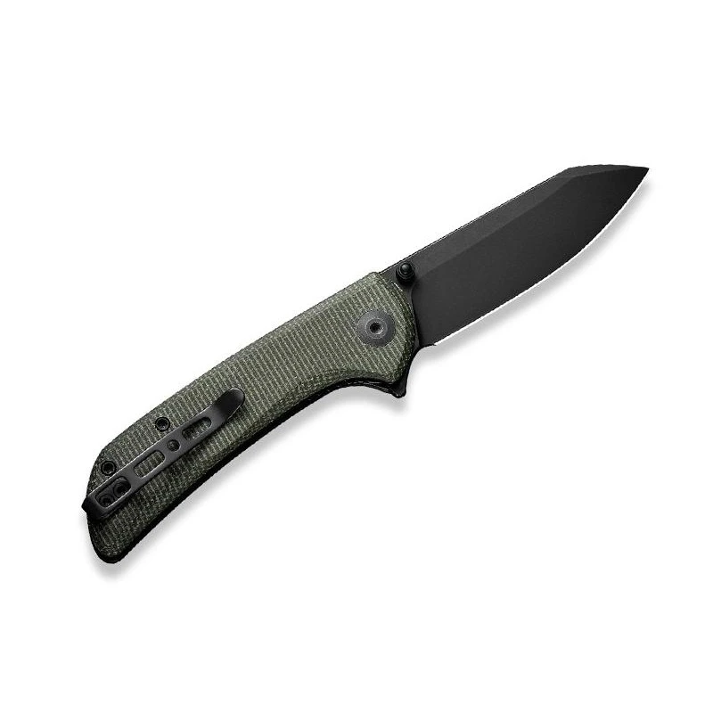 Couteau Sencut Fritch Micarta Vert Blackwash 4 Couteau Sencut Fritch Micarta Vert Blackwash – Image 2