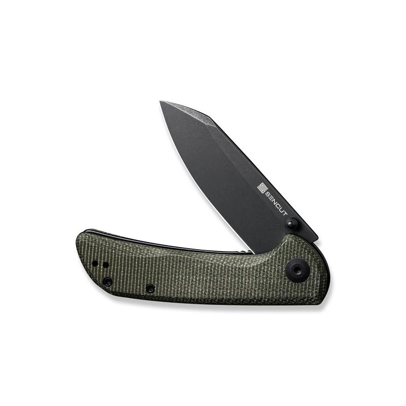 Couteau Sencut Fritch Micarta Vert Blackwash 6 Couteau Sencut Fritch Micarta Vert Blackwash – Image 4
