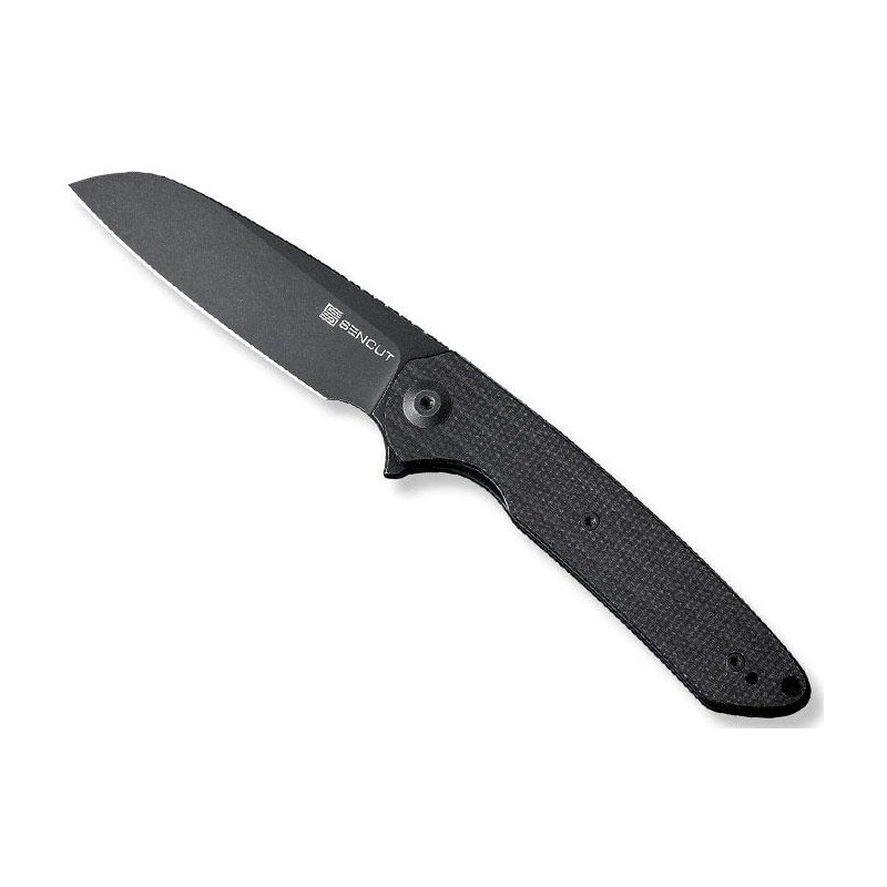 Couteau Sencut Kyril Micarta Noir Blackwash 3 Couteau Sencut Kyril Micarta Noir Blackwash