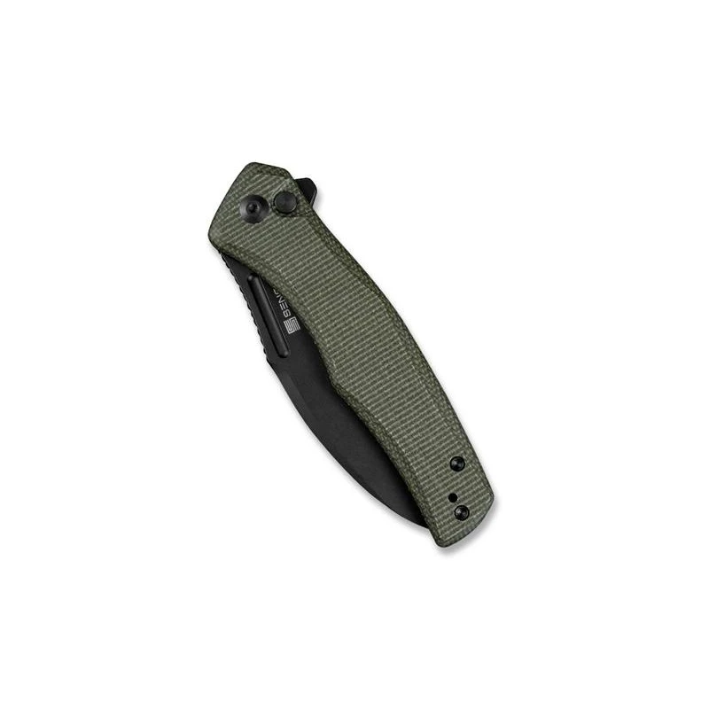 Couteau Sencut Watauga Micarta Vert Foncé Blackwash 6 Couteau Sencut Watauga Micarta Vert Foncé Blackwash – Image 4