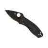 Couteau Spyderco Ambitious Lightweight Black C148SBBK Lame à Dents -Le Tranchant Soldes Magasin couteau spyderco ambitious lightweight black c148sbbk lame a dents