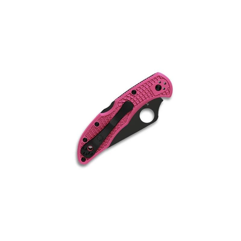 Couteau Spyderco Delica 4 Rose Lame Noire 4 Couteau Spyderco Delica 4 Rose Lame Noire â Image 2