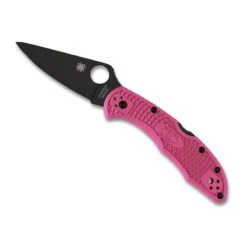 Couteau Spyderco Delica 4 Rose Lame Noire