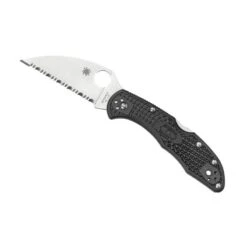 Couteau Spyderco Delica 4 Wharncliffe Noir à Dents