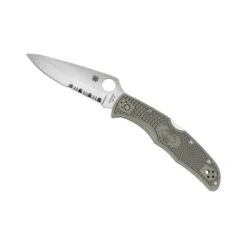 Couteau Spyderco Endura 4 Vert à Dents C10PSFG
