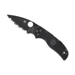 Couteau Spyderco Native 5 Tout Noir Lame à Dents