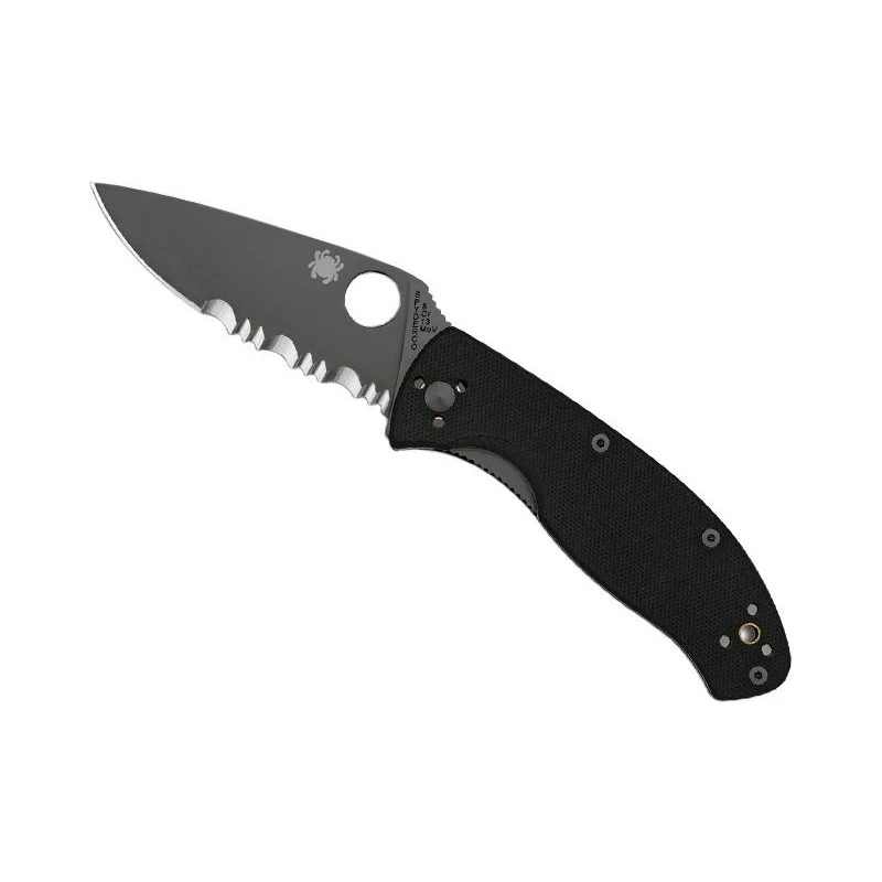 Couteau Spyderco Tenacious Lame Noire 3 Couteau Spyderco Tenacious Lame Noire