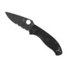 Couteau Spyderco Tenacious Tout Noir Lame Semi-dentée -Le Tranchant Soldes Magasin couteau spyderco tenacious tout noir lame semi dentee