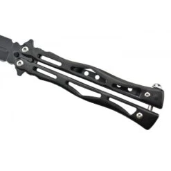 Max Knives P38B - Couteau Papillon Acier Inox Noir -Le Tranchant Soldes Magasin max knives p38b couteau papillon acier inox noir 3