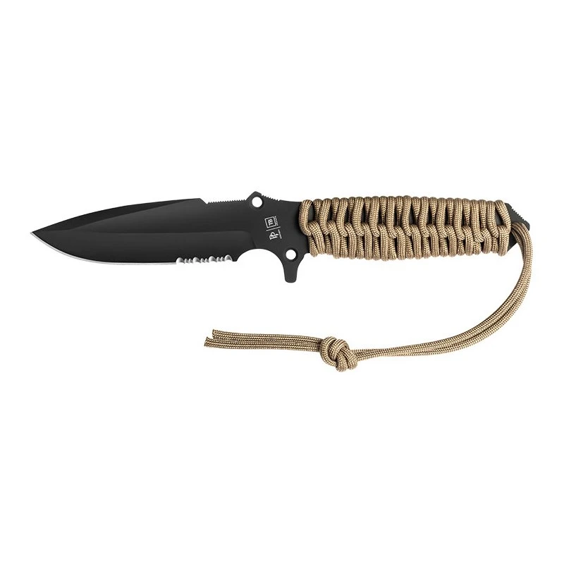 Poignard Maraudeur Paracord 550 Sable Mixte - TB Outdoor 3 Poignard Maraudeur Paracord 550 Sable Mixte - TB Outdoor