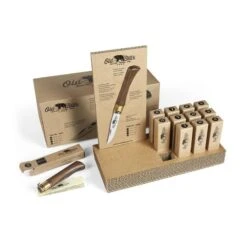 Présentoir 12 Couteaux Old Bear Noyer (+ Un Couteau Offert)
