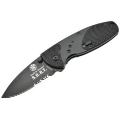 Smith & Wesson SWSORTBS - Couteau Ouverture Assistée 440C Alu
